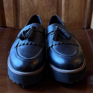 ASOS Black Tassel Loafers